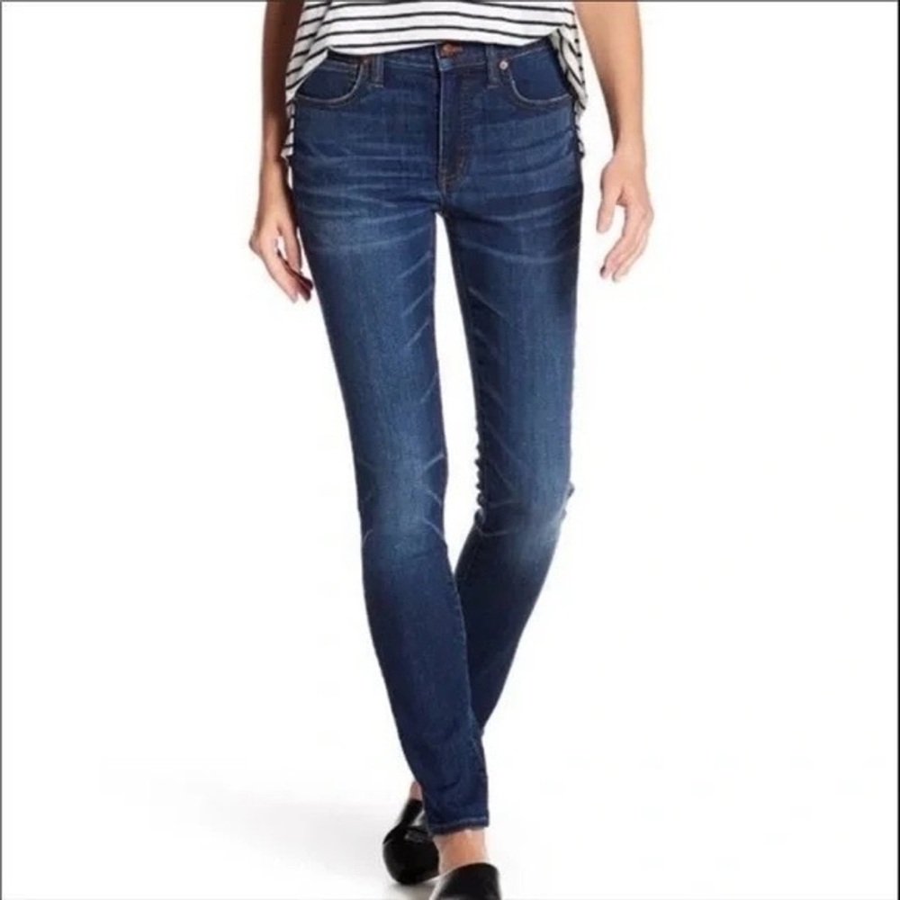 Madewell 9” High Rise Skinny Jeans Dark Wash